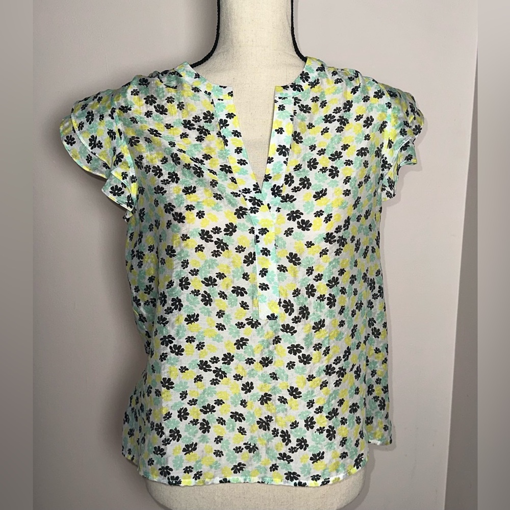 Floral Print Women's Top - Multicolor
